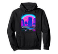 Vaporwave Aesthetic Synthwave City Hoodie - Graphic Print for Adults - T-Shirt, Sweatshirt, Hoodie