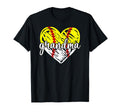 Baseball Softball Grandma Heart T-Shirt - Minimalist Print Men Women - T-Shirt, Sweatshirt, Hoodie
