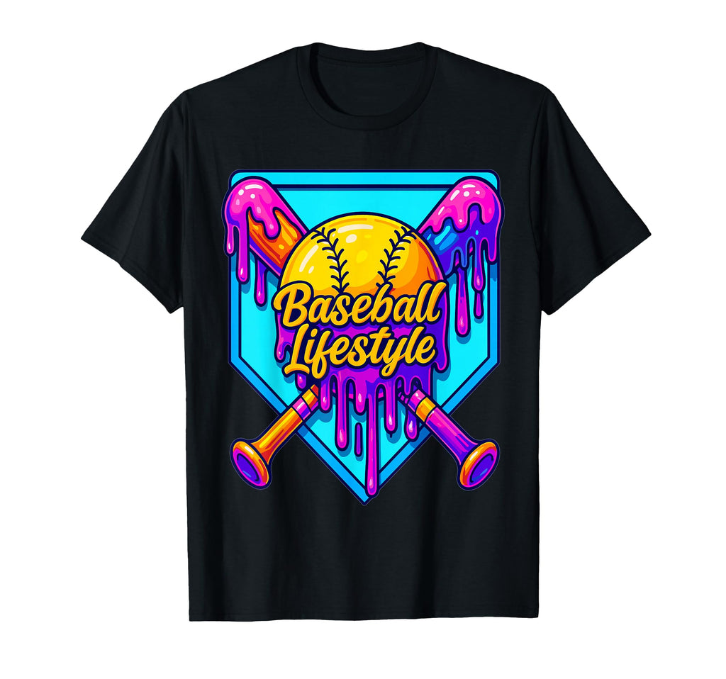 Baseball Drip Outfit Ice Cream Drip T-Shirt - Novelty Apparel Unisex - T-Shirt, Sweatshirt, Hoodie