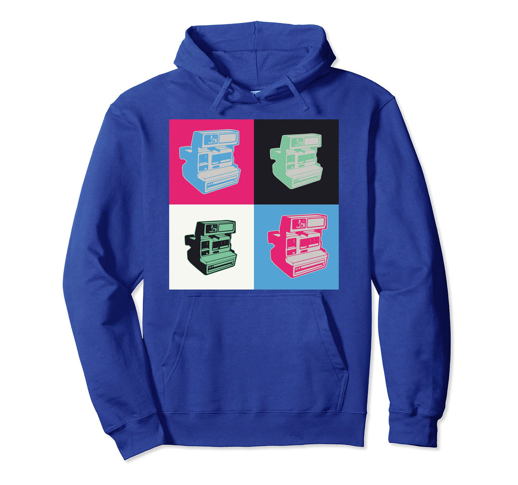 Pop Art 60S Instant Camera Artist Hoodie - Minimalist Print Unisex - T-Shirt, Sweatshirt, Hoodie