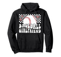 Baseball Girlfriend Groovy Baseball Players Hoodie - Unique Graphic Unisex - T-Shirt, Sweatshirt, Hoodie