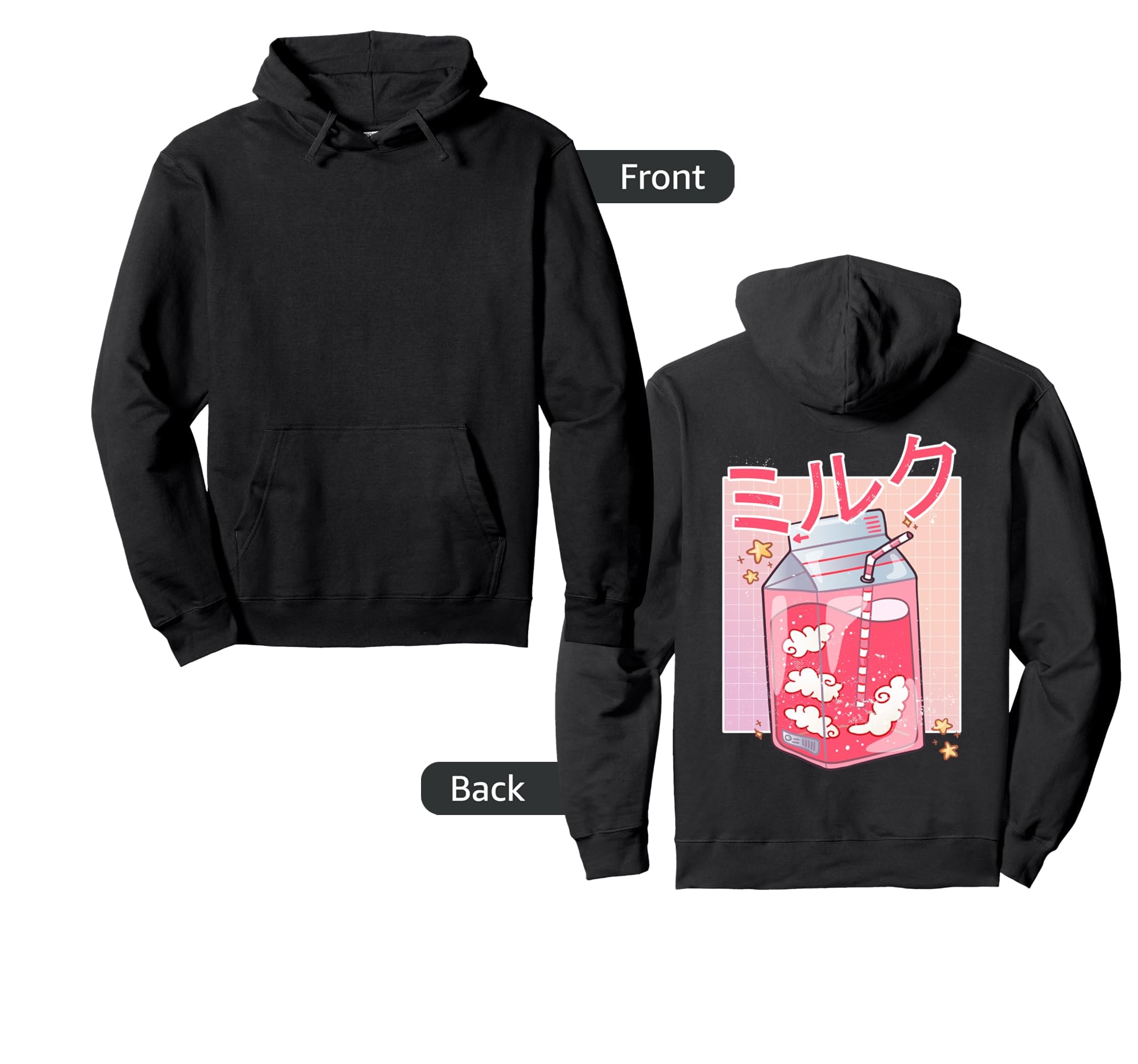 Funny 90S Soft Grunge Japanese Kawaii Hoodie - Graphic Print Men Women - T-Shirt, Sweatshirt, Hoodie