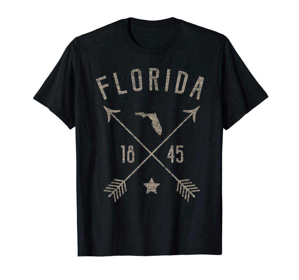 Florida Distressed Home State Map T-Shirt - Fun Novelty Design for Adults - T-Shirt, Sweatshirt, Hoodie