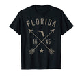 Florida Distressed Home State Map T-Shirt - Fun Novelty Design for Adults - T-Shirt, Sweatshirt, Hoodie