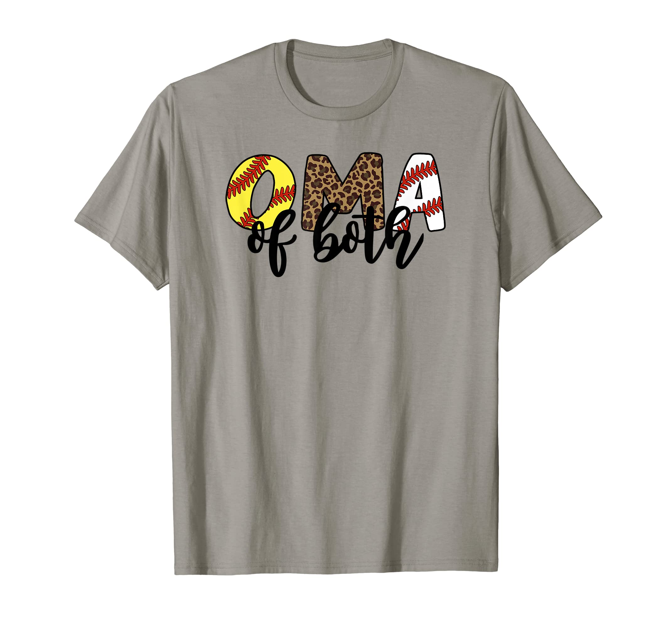 Leopard Oma Both Baseball Softball T-Shirt - Unique Graphic Men Women - T-Shirt, Sweatshirt, Hoodie