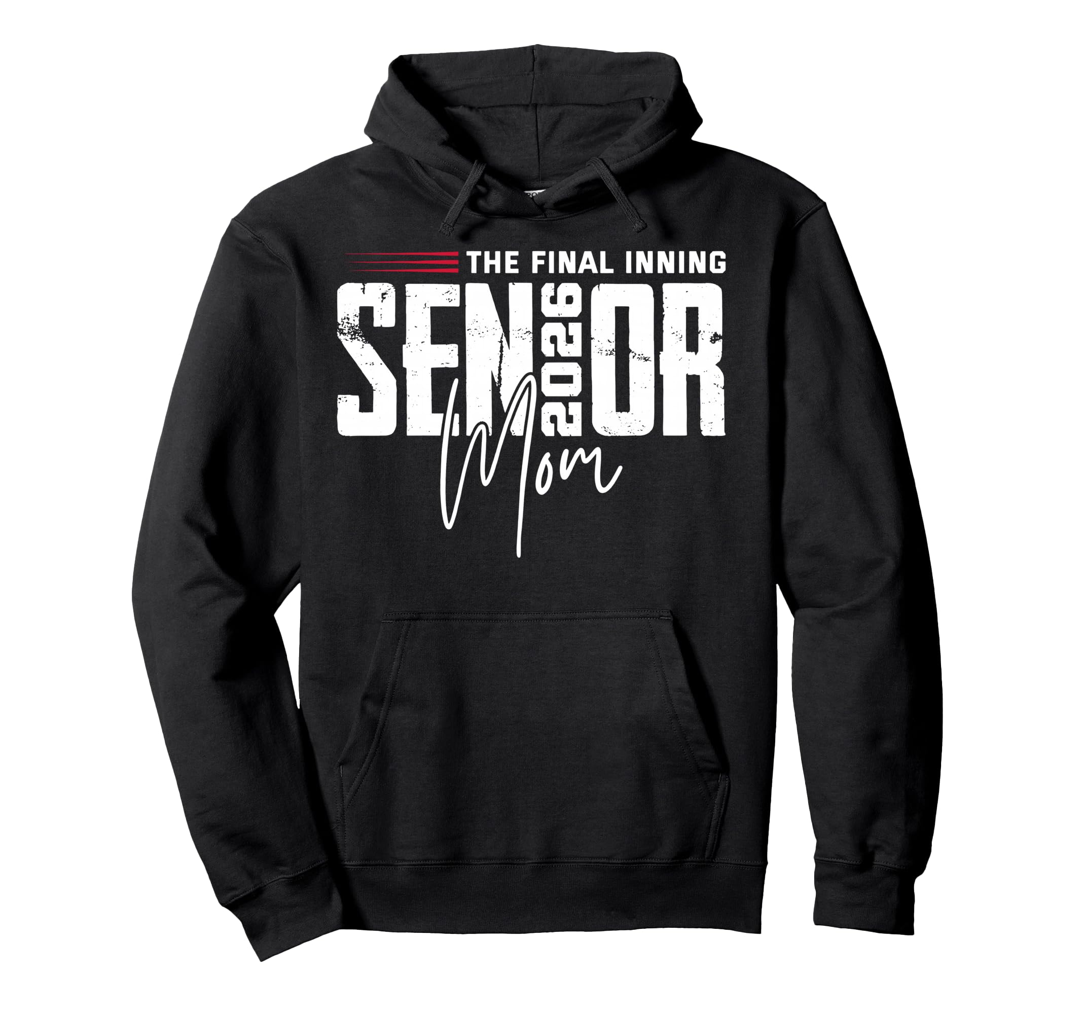 Baseball Senior Mom 2026 Final Hoodie - Casual Everyday Wear for Adults - T-Shirt, Sweatshirt, Hoodie