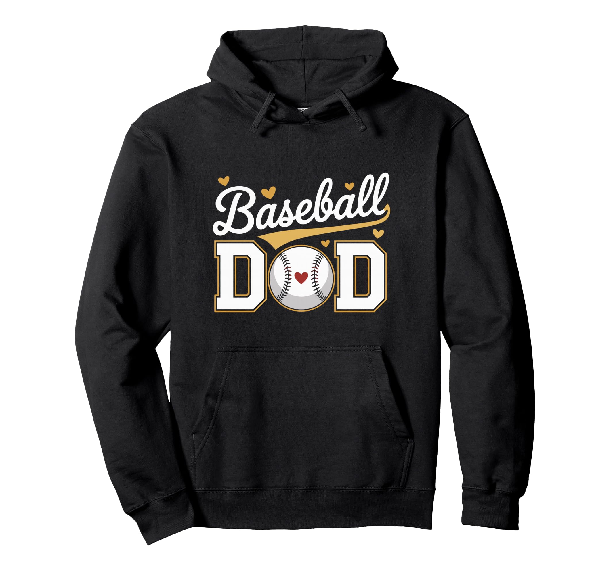 Baseball Dad Hoodie - Minimalist Print for Adults - T-Shirt, Sweatshirt, Hoodie