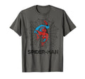 Marvel Comics Spider Distressed Web Logo T-Shirt - Graphic Print Unisex - T-Shirt, Sweatshirt, Hoodie
