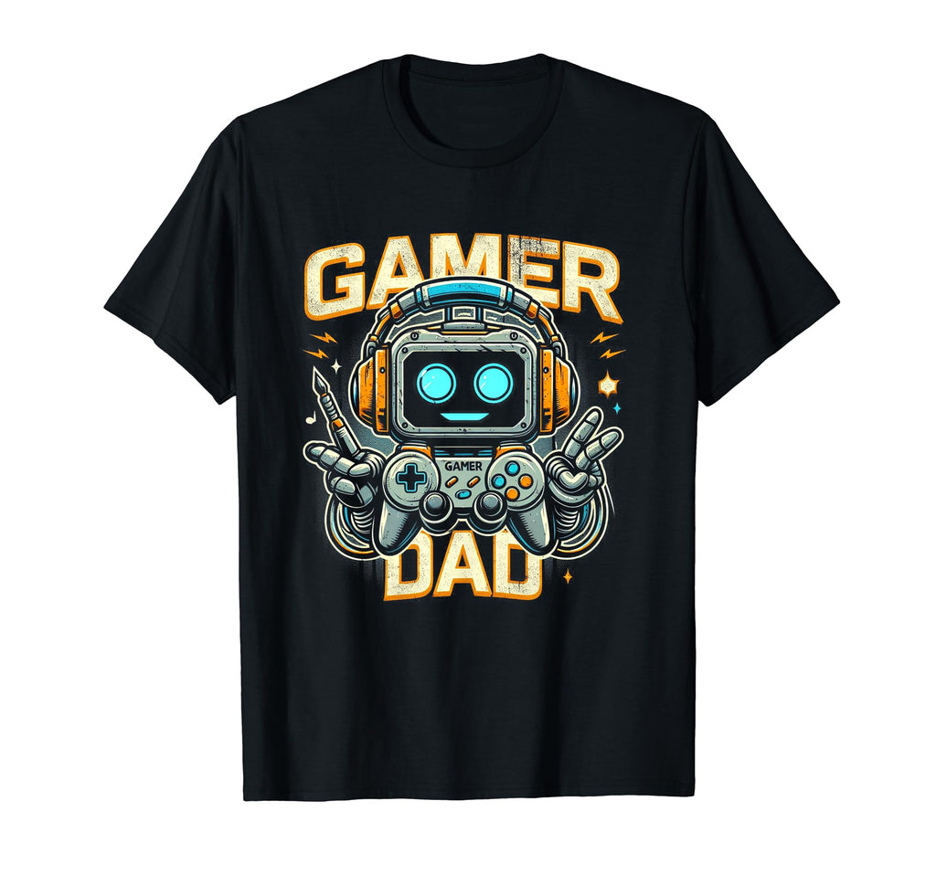 Gamer Dad Game Controller Gaming Video T-Shirt - Trendy Graphic Unisex - T-Shirt, Sweatshirt, Hoodie