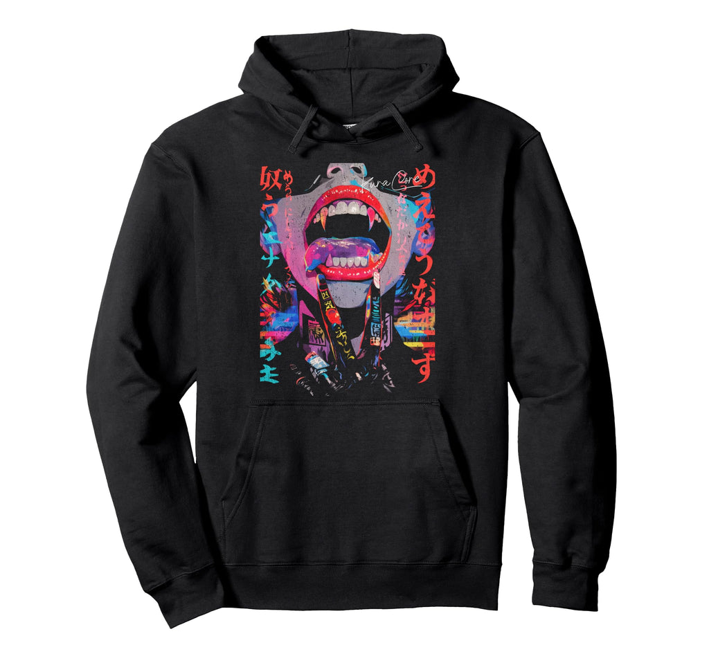 Japanese Streetwear Cyberpunk Y2K Hoodie - Custom Art Print Men Women - T-Shirt, Sweatshirt, Hoodie