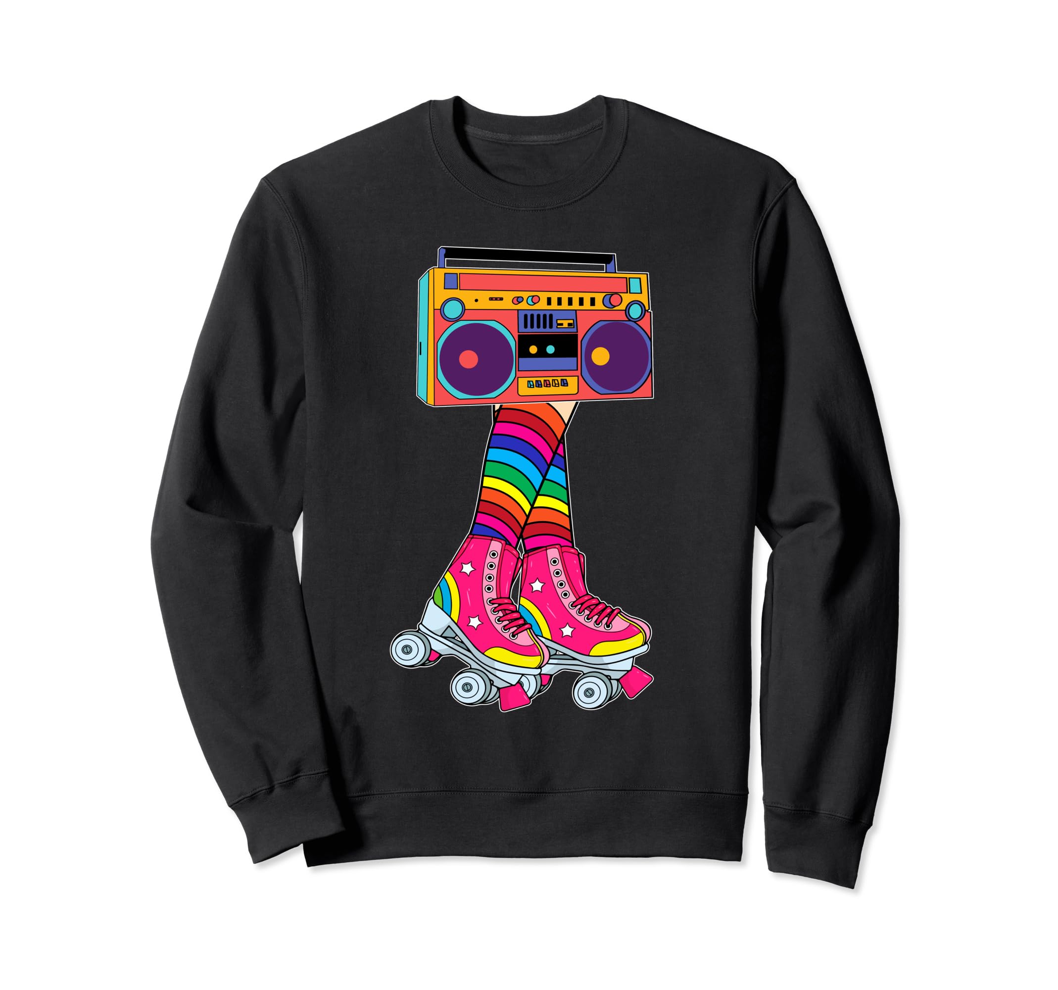 Rollerskates Funny 80S Roller Sweatshirt - Casual Everyday Wear Men Women - T-Shirt, Sweatshirt, Hoodie