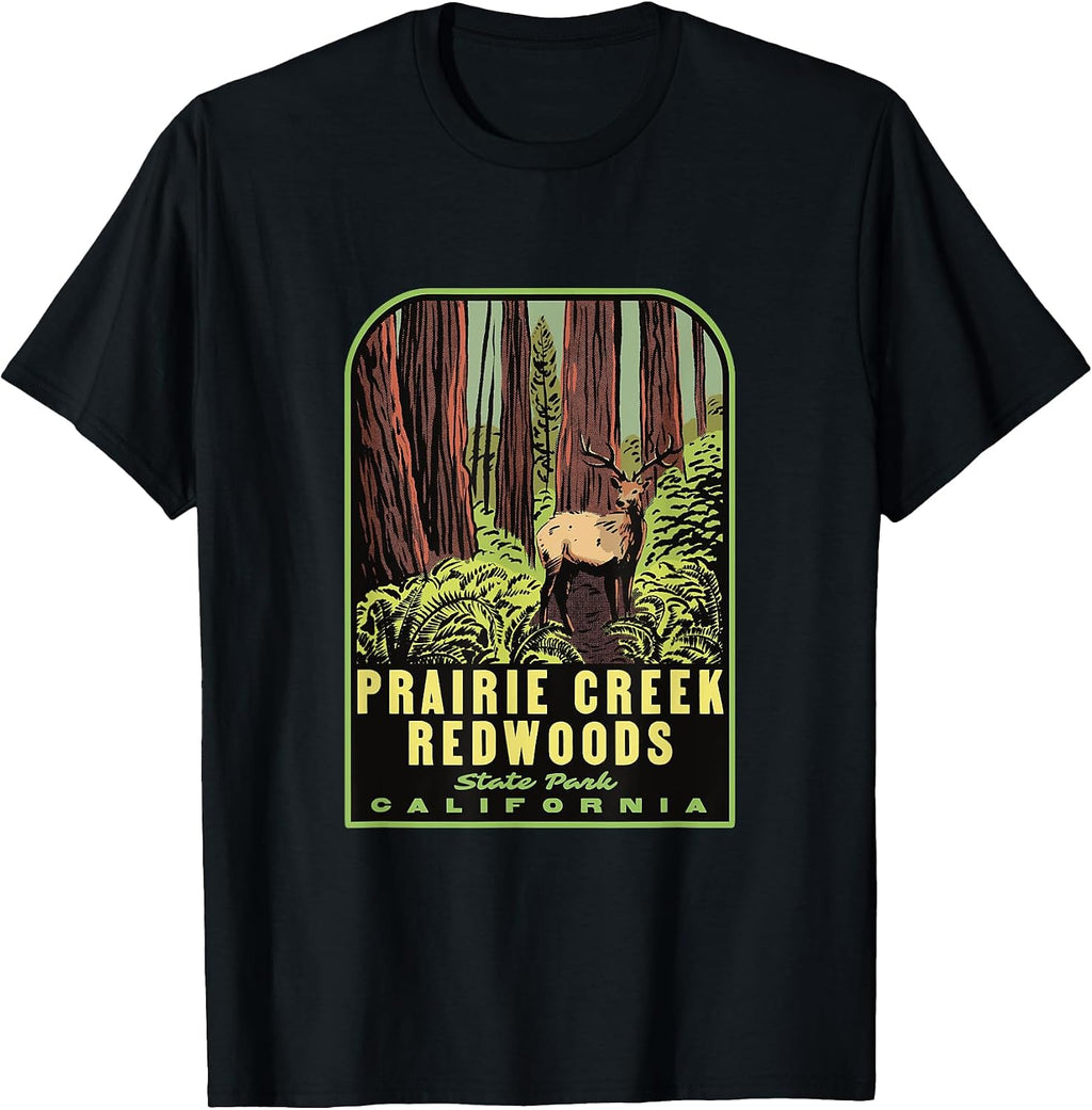 Prairie Creek Redwoods CA Merch - Adult & Kids T-Shirts, Sweatshirts & Hoodies apparel design preview 1