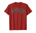 Cleveland Varsity Arched Text T-Shirt - Custom Art Print for Adults - T-Shirt, Sweatshirt, Hoodie