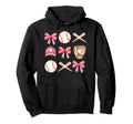 Baseball Mom Coquette Mothers Day Hoodie - Novelty Apparel Men Women - T-Shirt, Sweatshirt, Hoodie