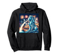 Merlion Distressed Hoodie - Casual Everyday Wear Unisex - T-Shirt, Sweatshirt, Hoodie