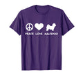 Peace Love Maltipoo T-Shirt - Unique Graphic for Adults - T-Shirt, Sweatshirt, Hoodie