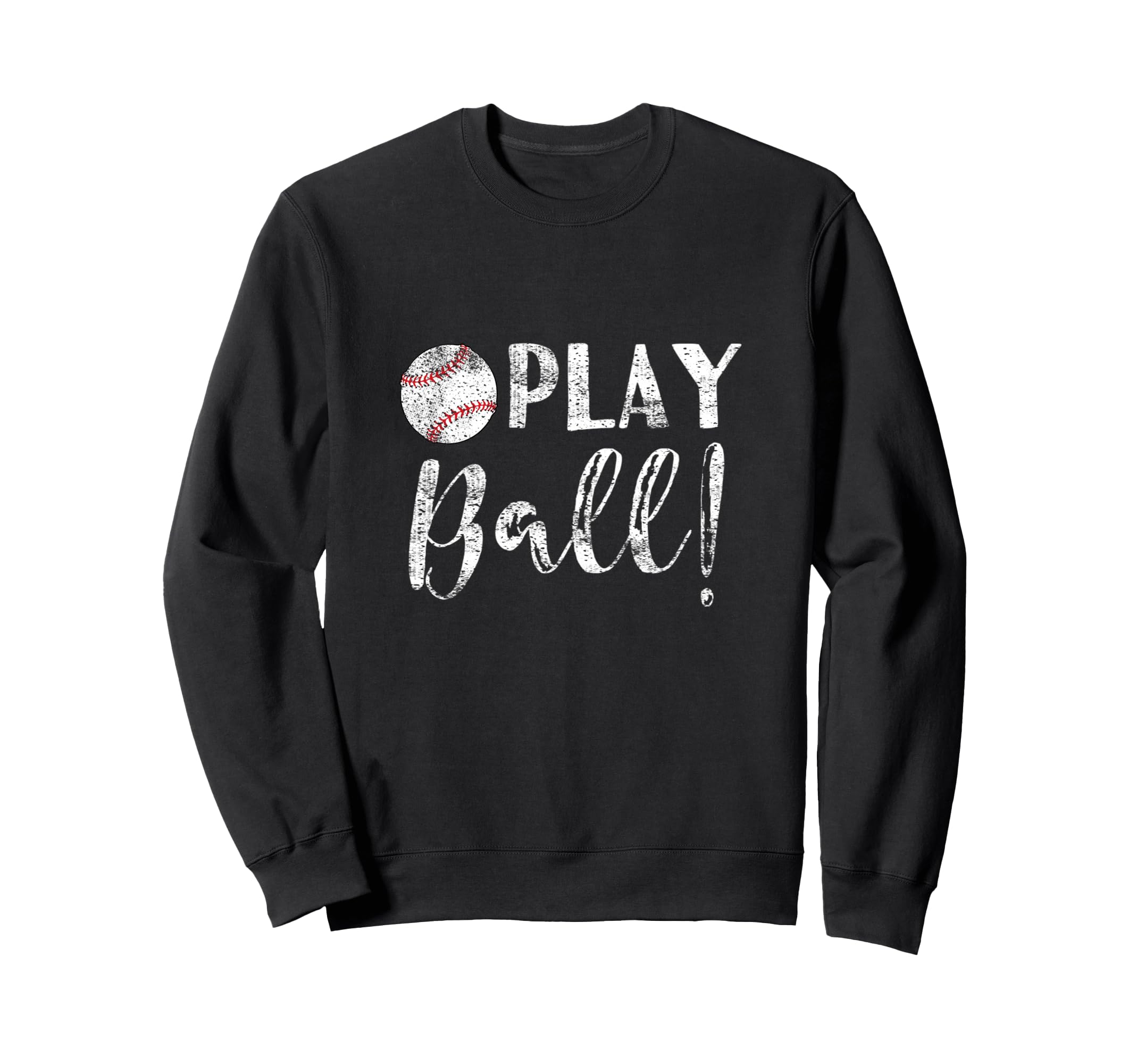 Play Baseball Girlfriend Wife Mom Sweatshirt - Minimalist Print Men Women - T-Shirt, Sweatshirt, Hoodie