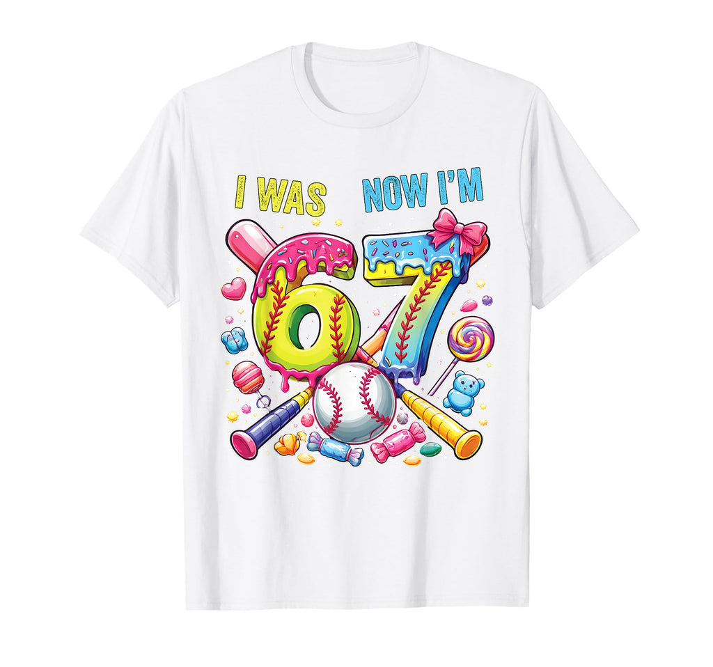 I Was 6 Now Im 7 Baseball Drip T-Shirt - Streetwear Style for Adults - T-Shirt, Sweatshirt, Hoodie