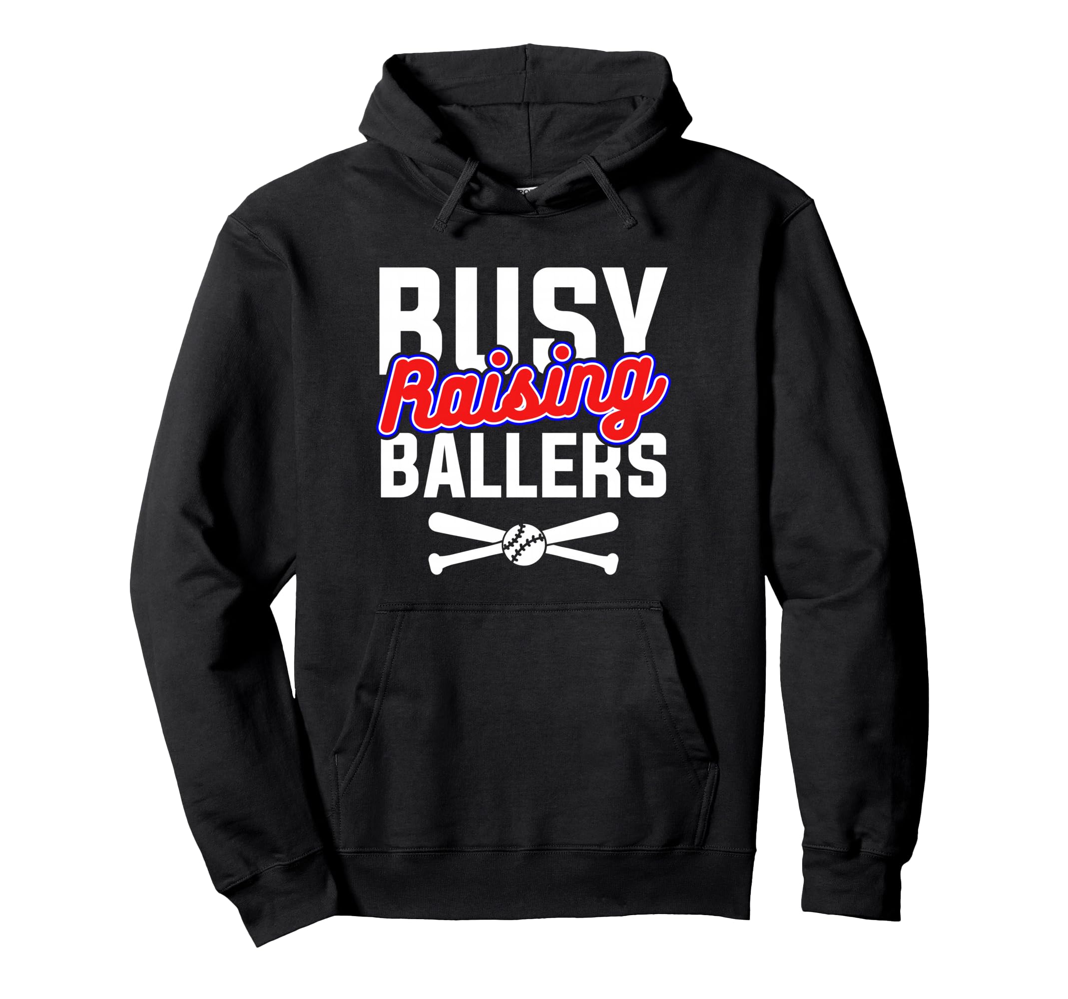 Busy Raising Ballers Mom Baseball Player Hoodie - Unique Graphic Unisex - T-Shirt, Sweatshirt, Hoodie