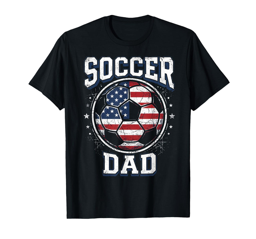 Soccer Dad Distressed Ball Fathers T-Shirt - Aesthetic Graphic Men Women - T-Shirt, Sweatshirt, Hoodie