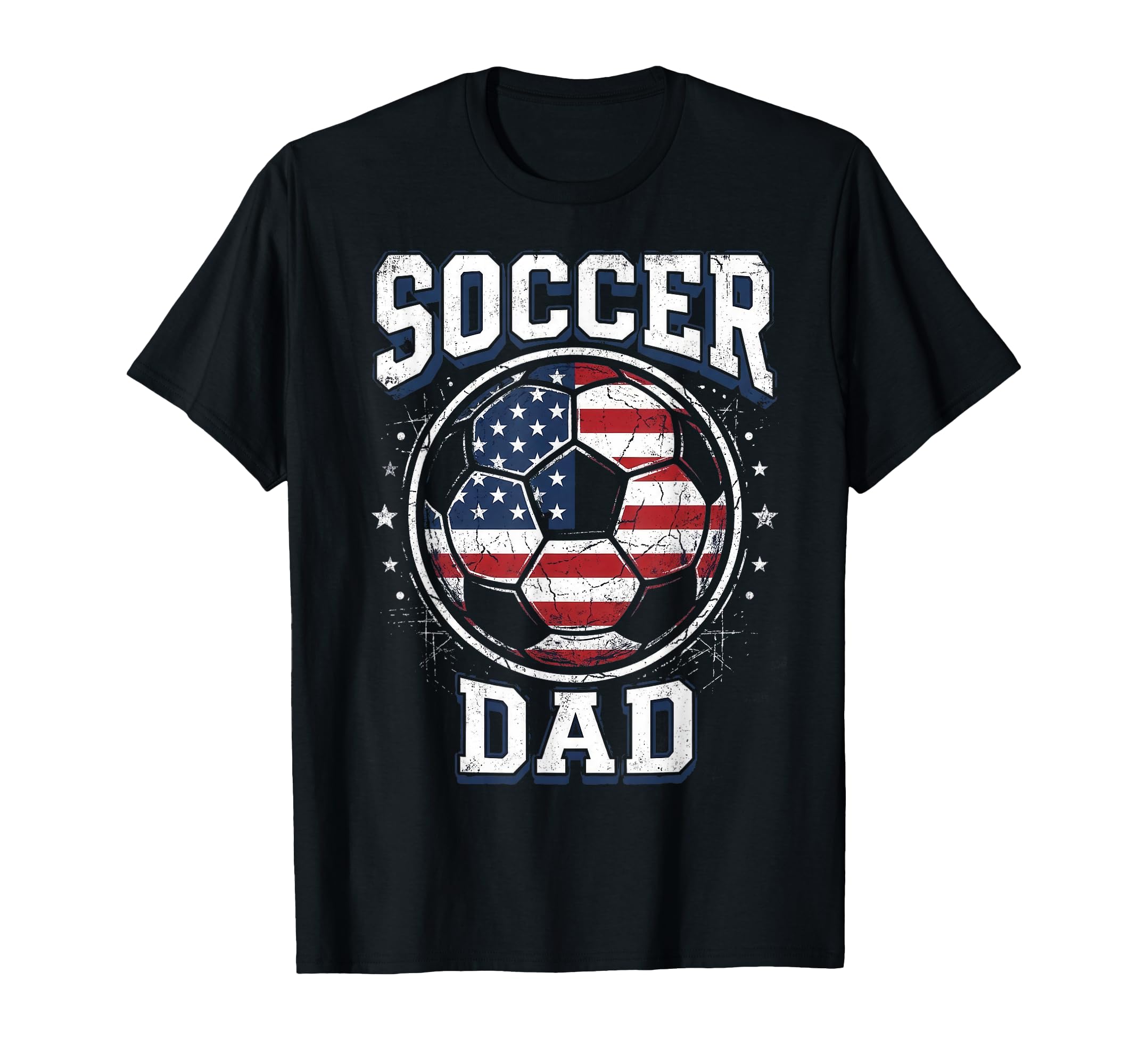 Soccer Dad Distressed Ball Fathers T-Shirt - Aesthetic Graphic Men Women - T-Shirt, Sweatshirt, Hoodie