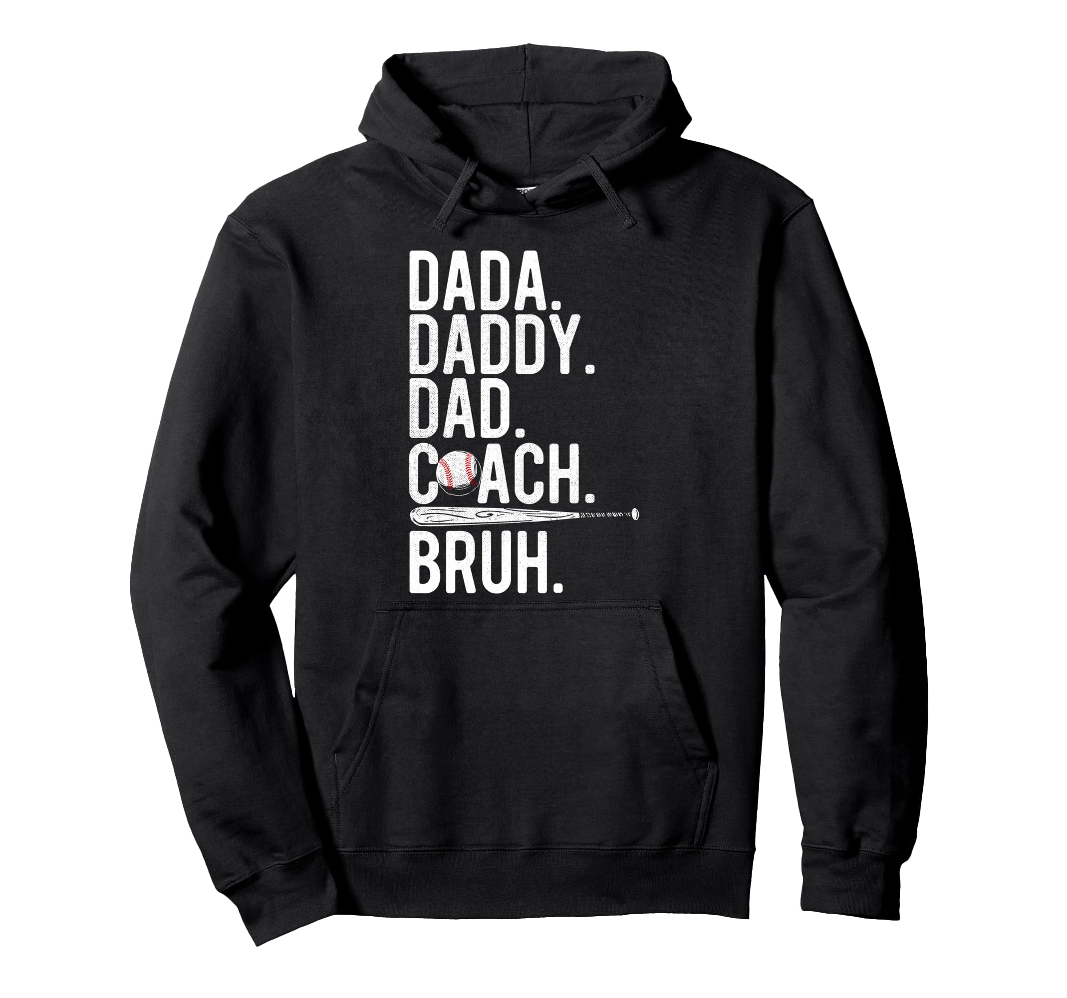 Baseball Coach Dad Fathers Day Funny Hoodie - Graphic Print Men Women - T-Shirt, Sweatshirt, Hoodie