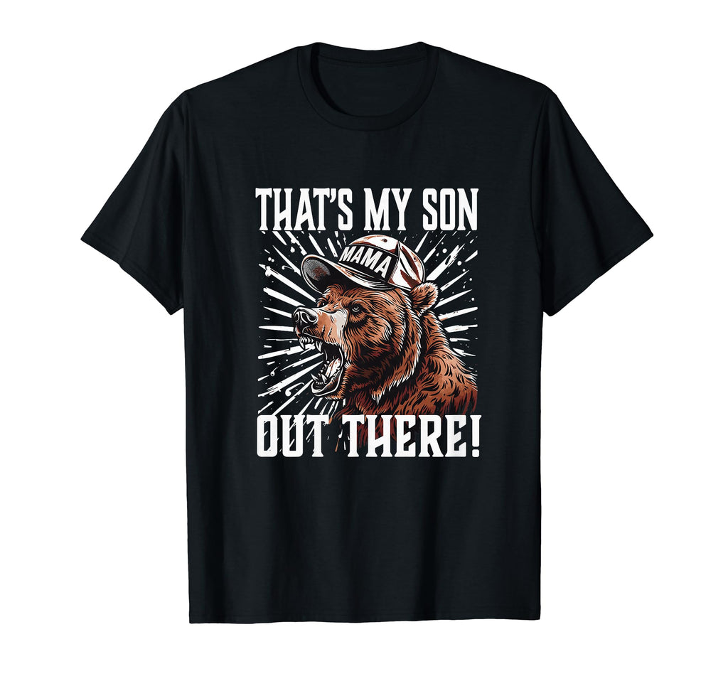 Sports Baseball Football Mama Bear T-Shirt - Unique Graphic Men Women - T-Shirt, Sweatshirt, Hoodie