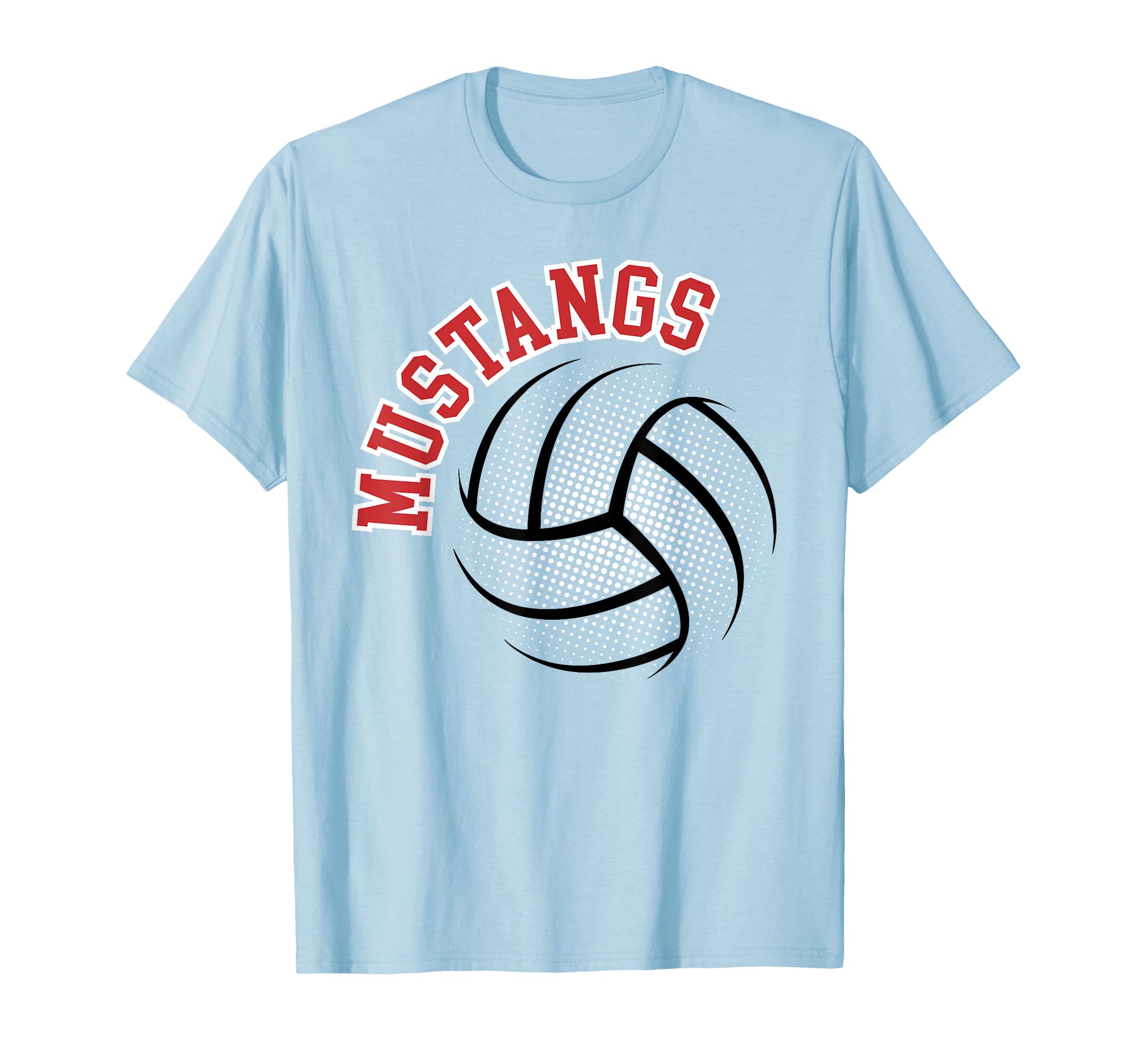 Mustangs Volleyball Mom Game Day T-Shirt - Aesthetic Graphic for Adults - T-Shirt, Sweatshirt, Hoodie