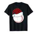 Red Plaid Baseball Pajama Family T-Shirt - Minimalist Print Men Women - T-Shirt, Sweatshirt, Hoodie