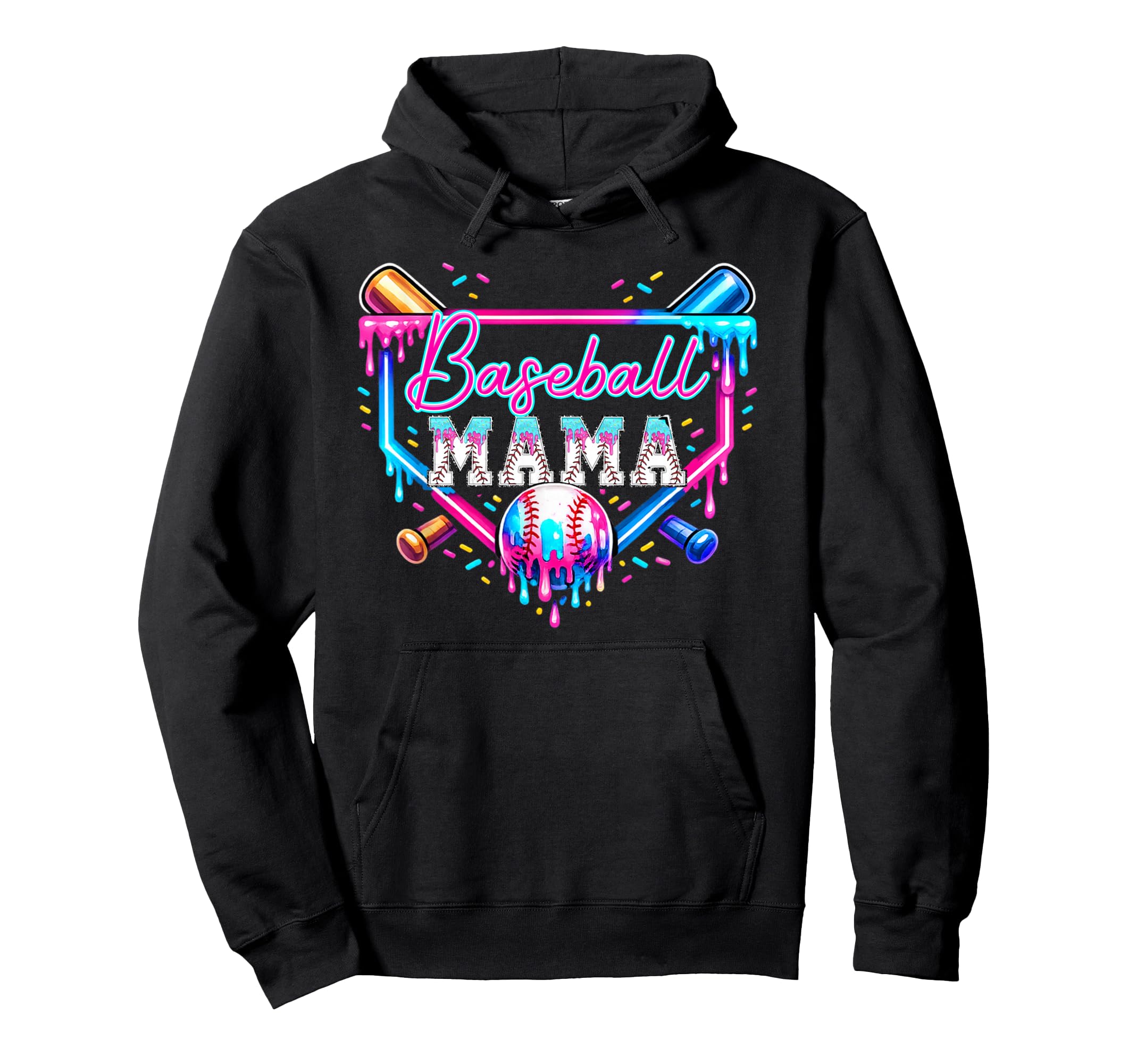 Funny Mom Mama Mothers Day Baseball Ice Hoodie - Trendy Graphic Unisex - T-Shirt, Sweatshirt, Hoodie