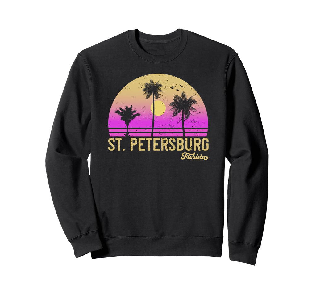 St Petersburg Florida Sunset Sweatshirt - Trendy Graphic for Adults - T-Shirt, Sweatshirt, Hoodie