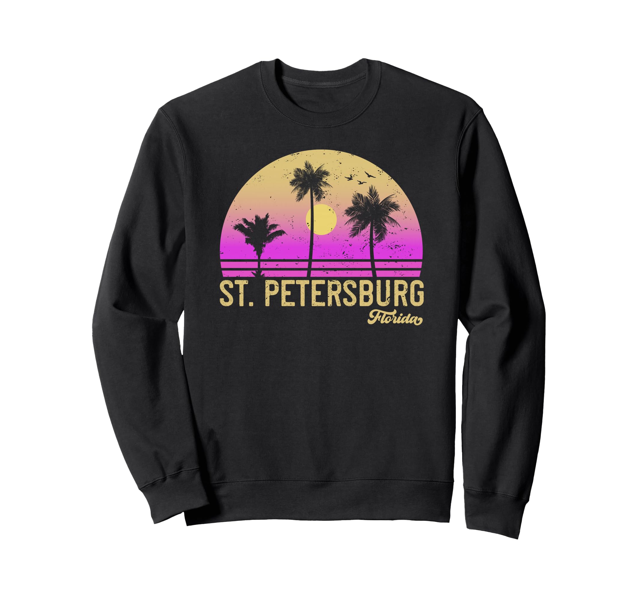 St Petersburg Florida Sunset Sweatshirt - Trendy Graphic for Adults - T-Shirt, Sweatshirt, Hoodie