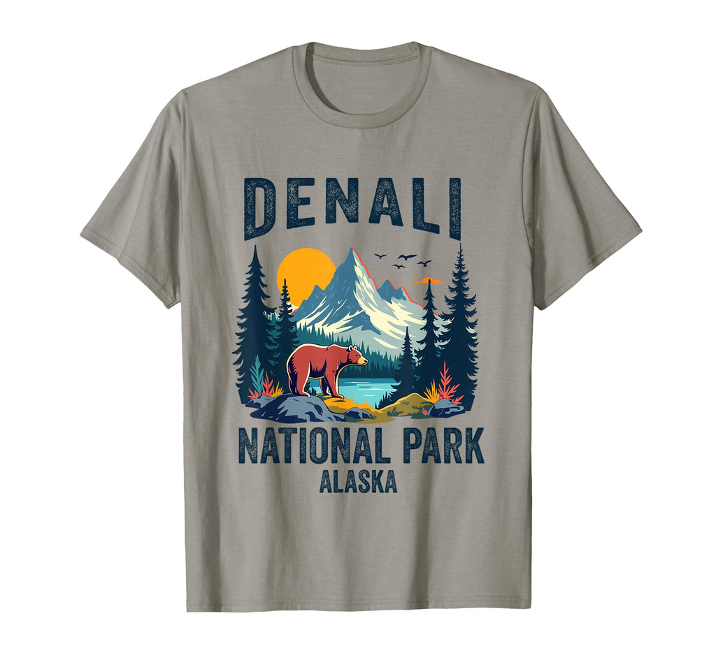 Denali National Park Souvenir Alaska T-Shirt - Minimalist Print Men Women - T-Shirt, Sweatshirt, Hoodie