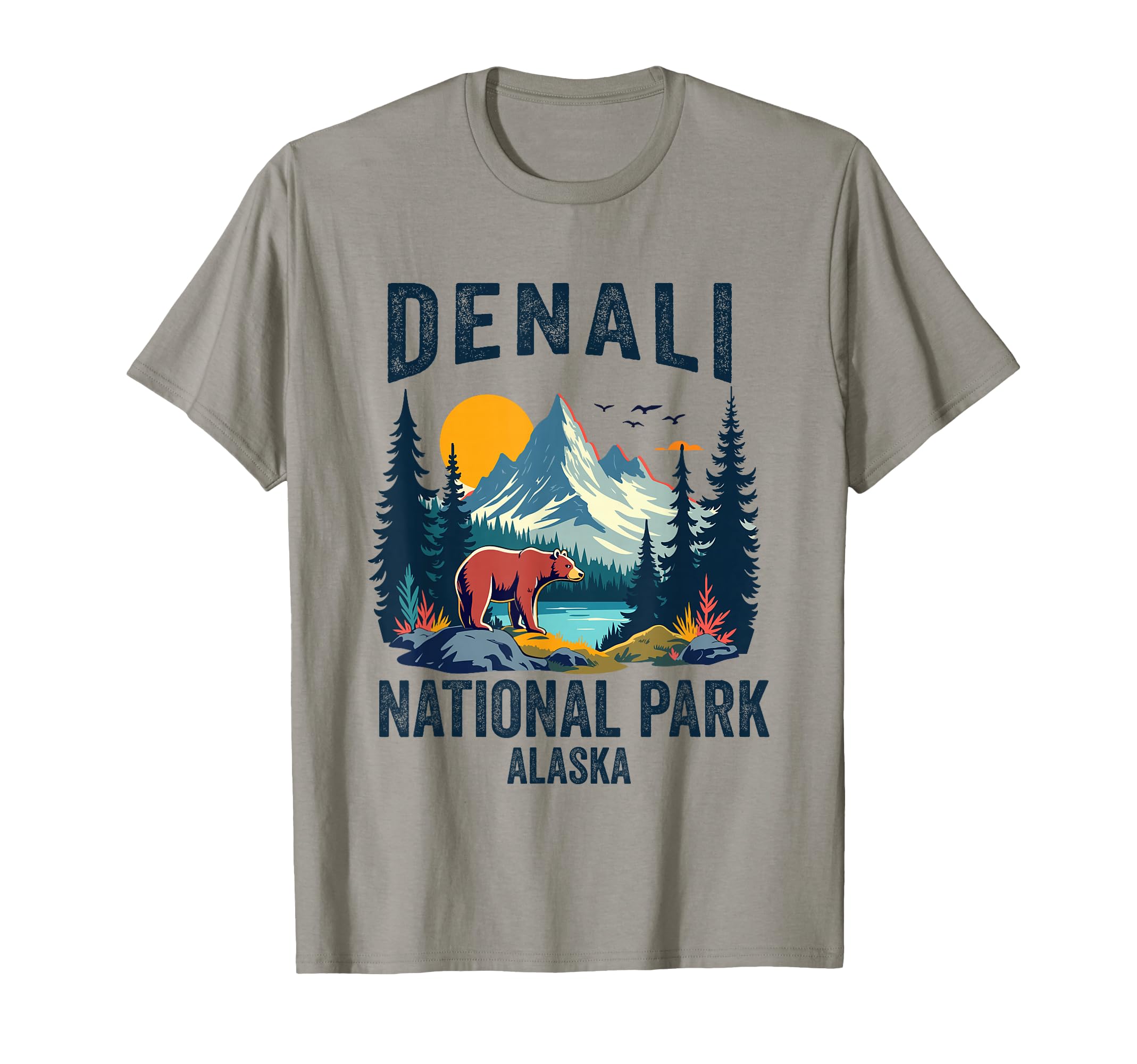 Denali National Park Souvenir Alaska T-Shirt - Minimalist Print Men Women - T-Shirt, Sweatshirt, Hoodie