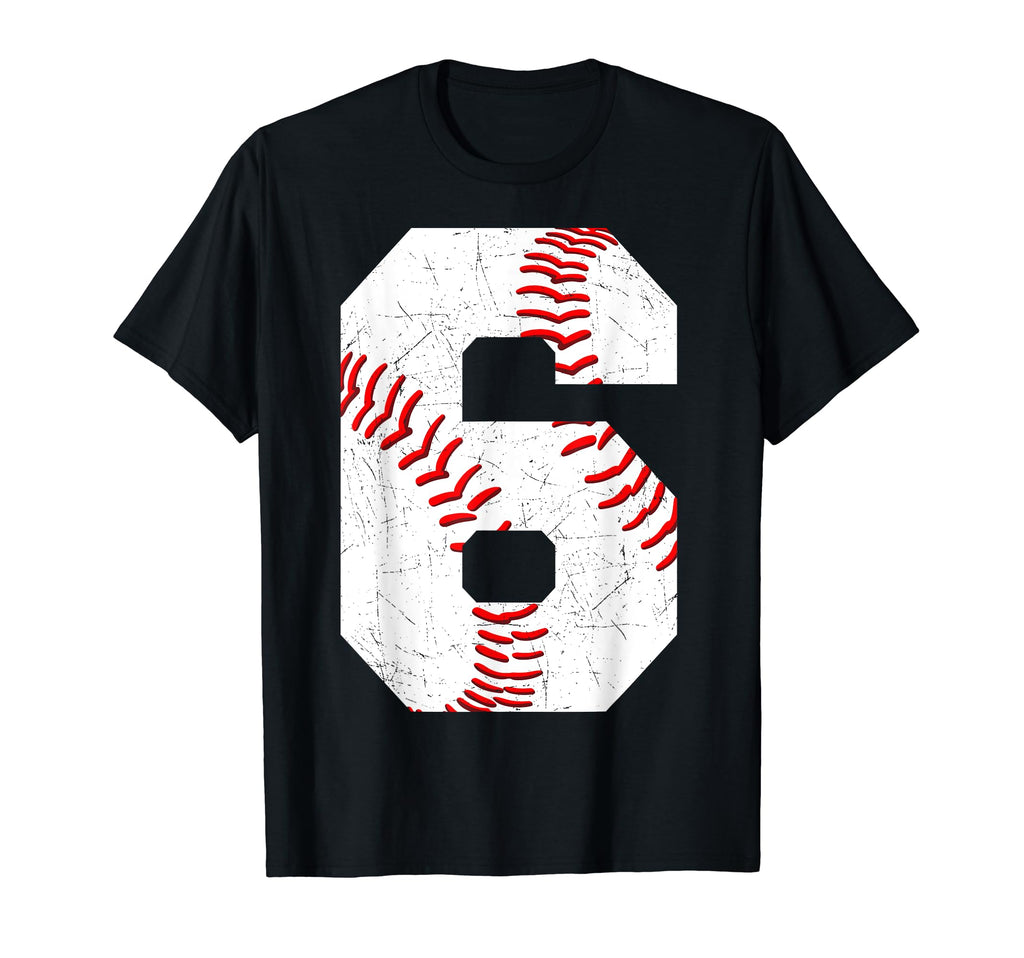 6 Birthday Baseball Theme Bday Party T-Shirt - Unique Graphic for Adults - T-Shirt, Sweatshirt, Hoodie