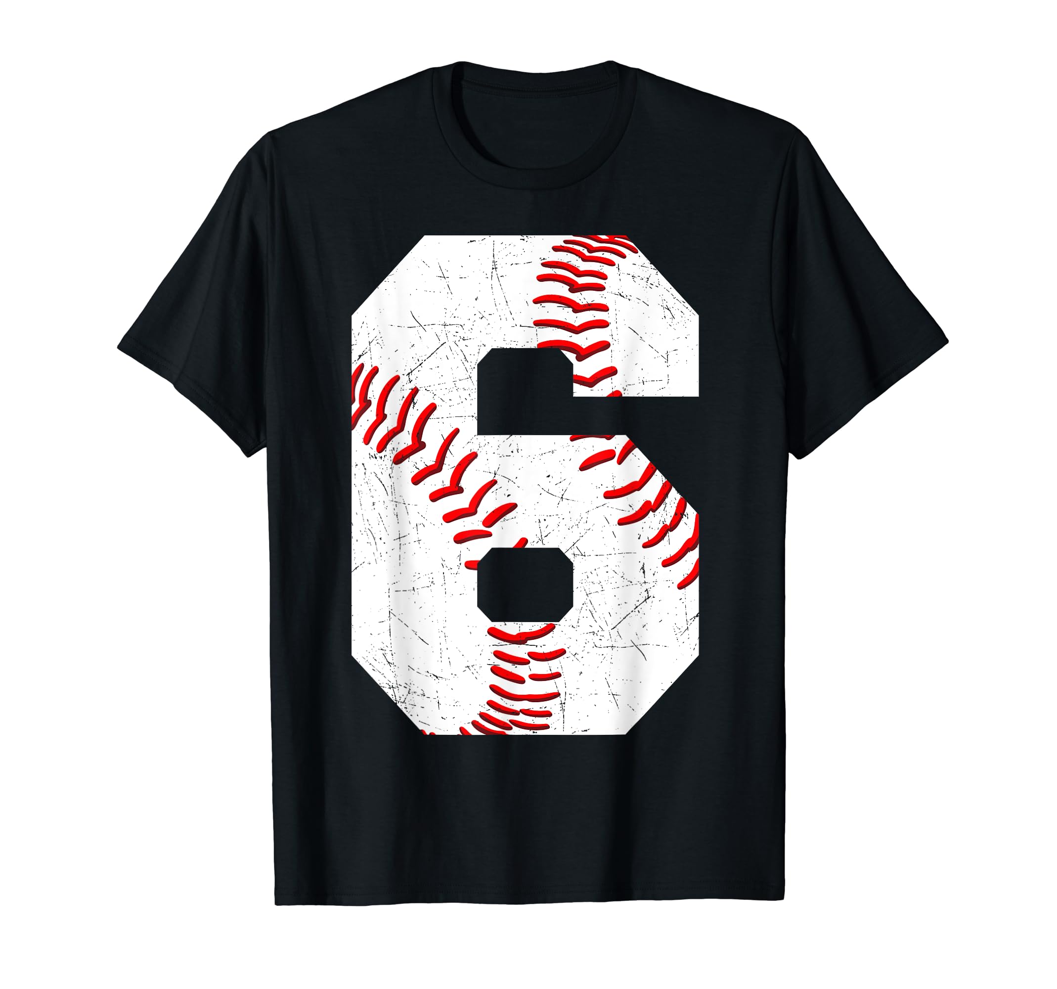 6 Birthday Baseball Theme Bday Party T-Shirt - Unique Graphic for Adults - T-Shirt, Sweatshirt, Hoodie