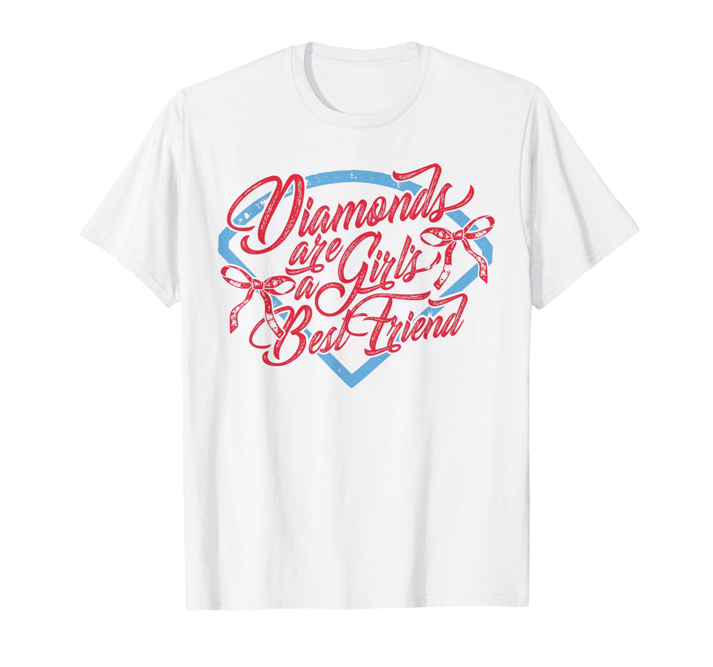 Best Friend Diamonds Are Baseball T-Shirt - Trendy Graphic for Adults - T-Shirt, Sweatshirt, Hoodie