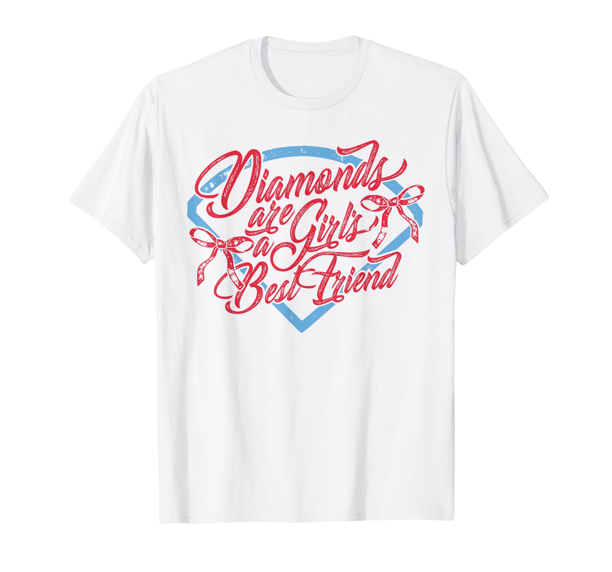 Best Friend Diamonds Are Baseball T-Shirt - Trendy Graphic for Adults - T-Shirt, Sweatshirt, Hoodie