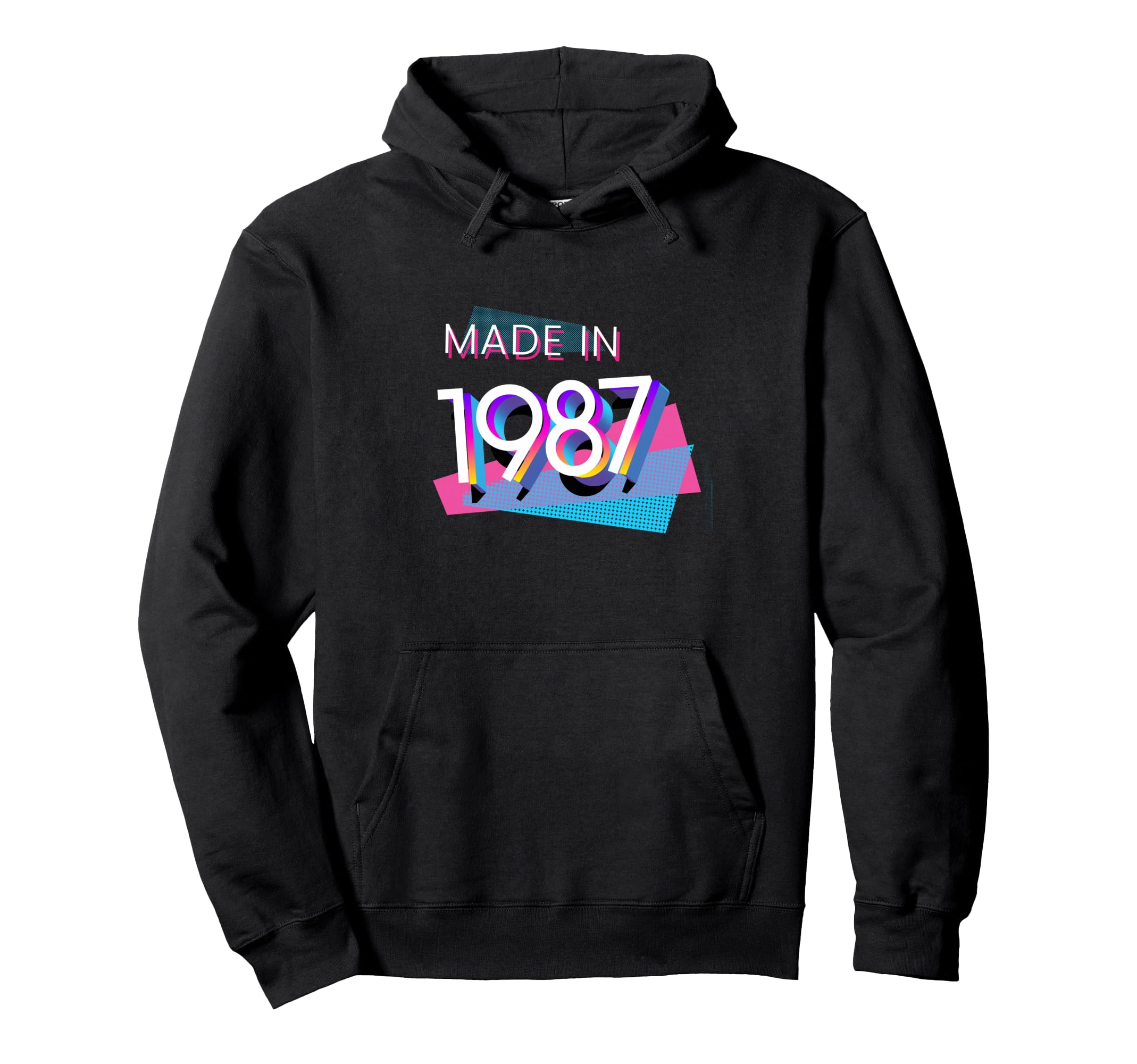Made 1987 Y2K 80S 39Th Birthday Hoodie - Unique Graphic Unisex - T-Shirt, Sweatshirt, Hoodie