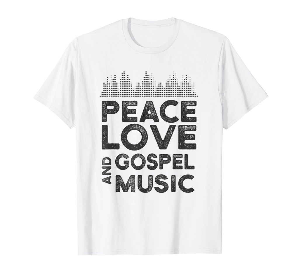 Peace Love And Gospel Music Gear T-Shirt - Unique Graphic for Adults - T-Shirt, Sweatshirt, Hoodie