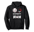 My Favorite Baseball Player Calls Me Hoodie - Custom Art Print Men Women - T-Shirt, Sweatshirt, Hoodie