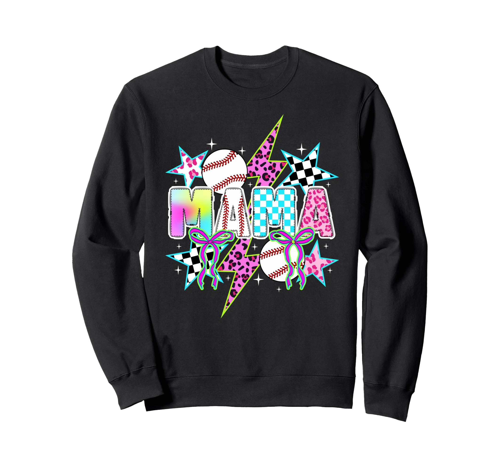 Baseball Mama Preppy Baseball Mom Sweatshirt - Minimalist Print Men Women - T-Shirt, Sweatshirt, Hoodie