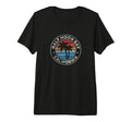 Half Moon Bay California Ca 70S Tri Blend T-Shirt - Minimalist Print Unisex - T-Shirt, Sweatshirt, Hoodie