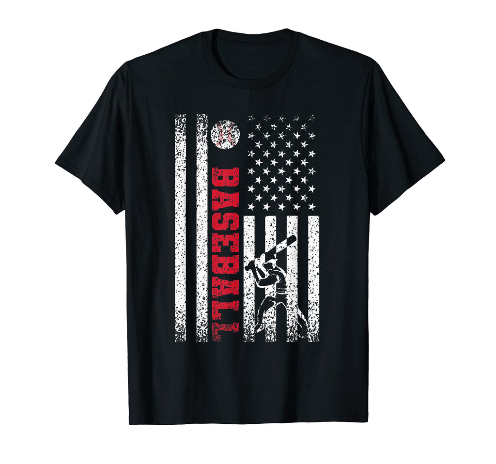 Usa American Flag Pride Baseball Dad T-Shirt - Graphic Print Unisex - T-Shirt, Sweatshirt, Hoodie