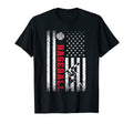 Usa American Flag Pride Baseball Dad T-Shirt - Graphic Print Unisex - T-Shirt, Sweatshirt, Hoodie