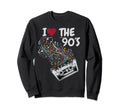 90S Music Notes Cassette Tape Music Sweatshirt - Aesthetic Graphic Unisex - T-Shirt, Sweatshirt, Hoodie