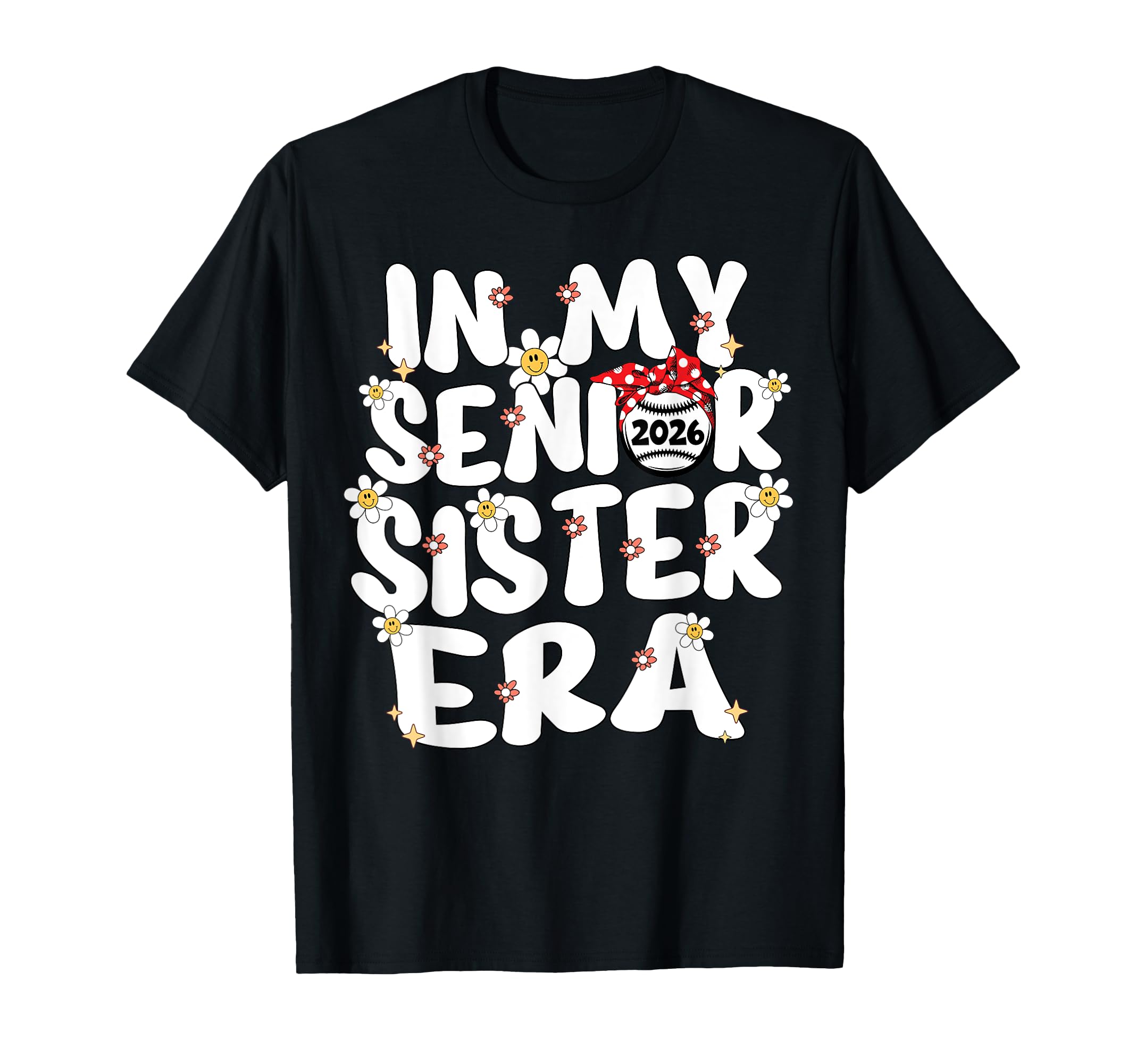 My Senior Sister Era Groovy Baseball T-Shirt - Streetwear Style Men Women - T-Shirt, Sweatshirt, Hoodie
