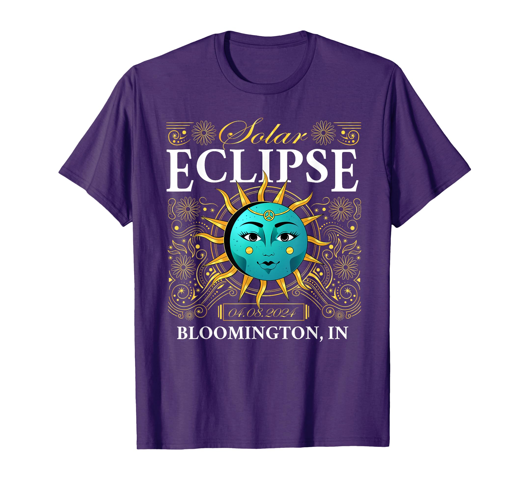 Total Solar Eclipse Bloomington 2024 T-Shirt - Unique Graphic for Adults - T-Shirt, Sweatshirt, Hoodie