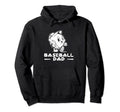 Love Baseball Dad Funny Cartoon Hoodie - Casual Everyday Wear for Adults - T-Shirt, Sweatshirt, Hoodie