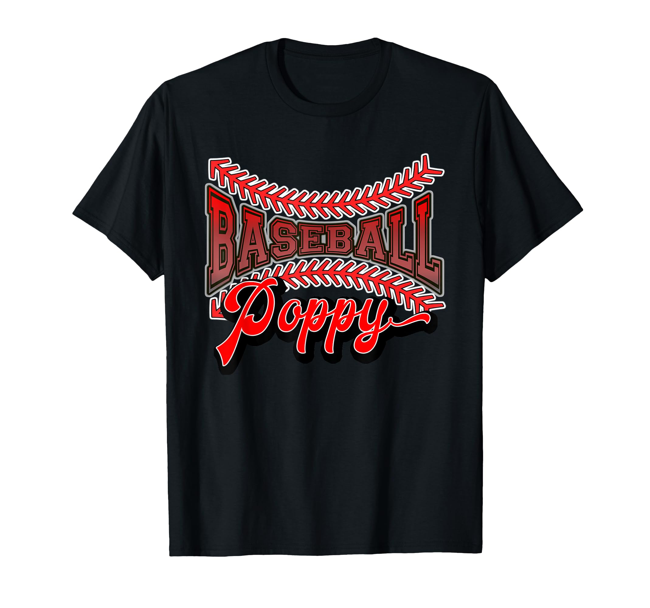 Baseball Poppy Baseball Grandpa T-Shirt - Unique Graphic Unisex - T-Shirt, Sweatshirt, Hoodie